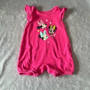 Disney  - Minnie Mouse Shortalls/overalls, Romper. Size 3 months